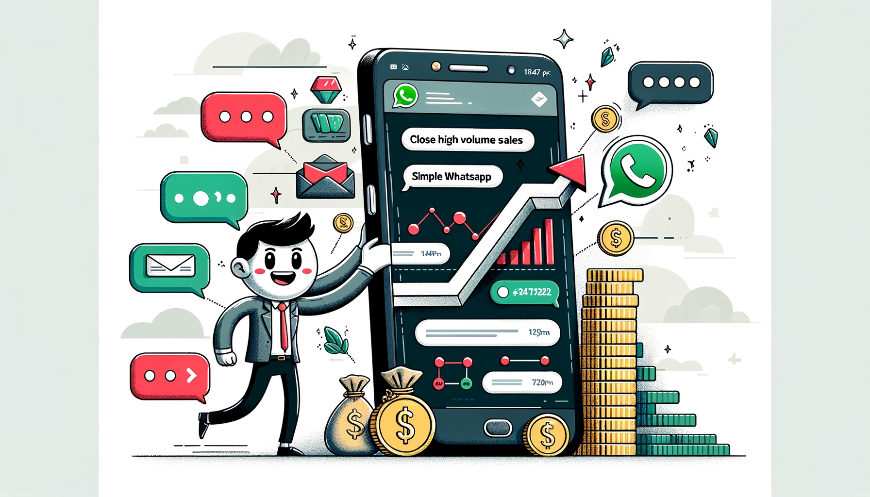 Close High Volume Sales with Simple WhatsApp Automation and Messages